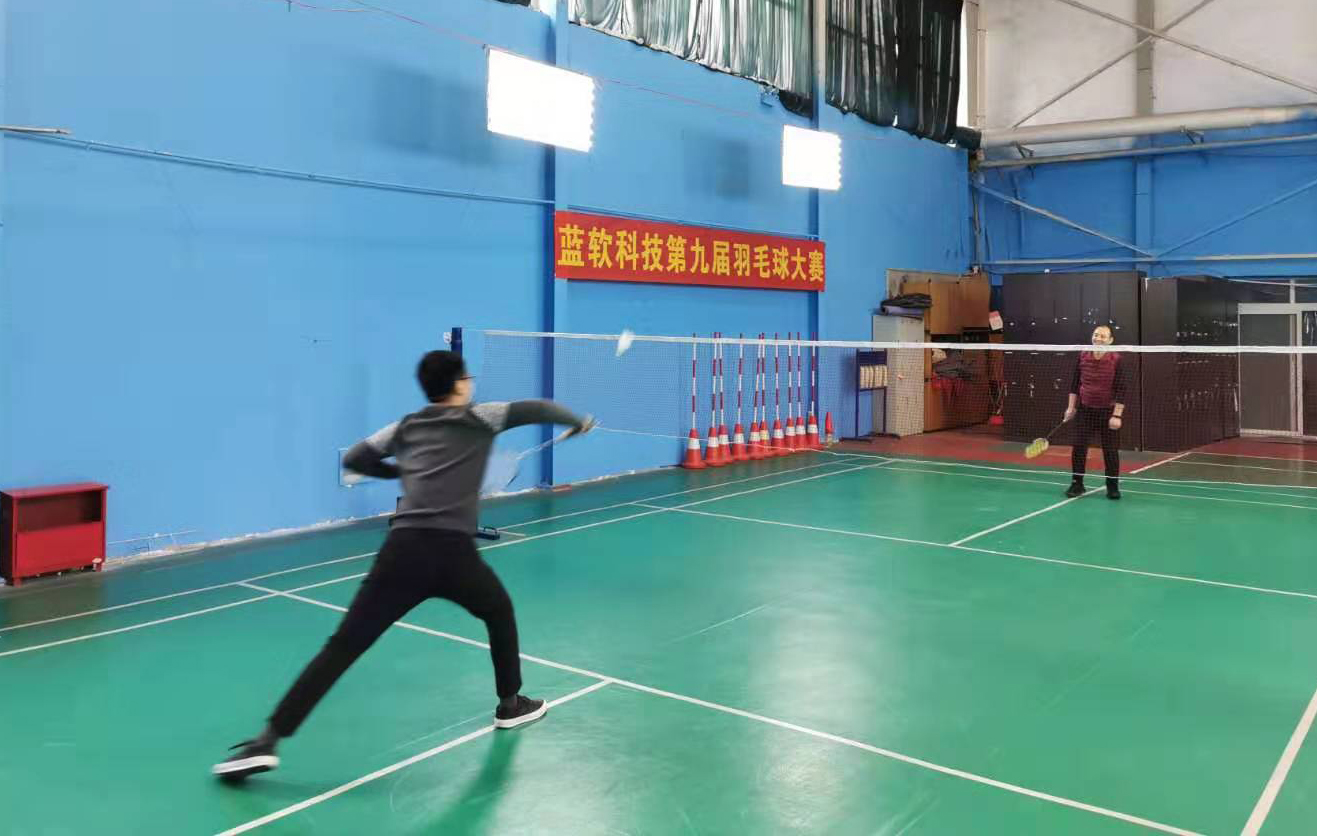 河南藍軟科技有限公司第九屆羽毛球大賽